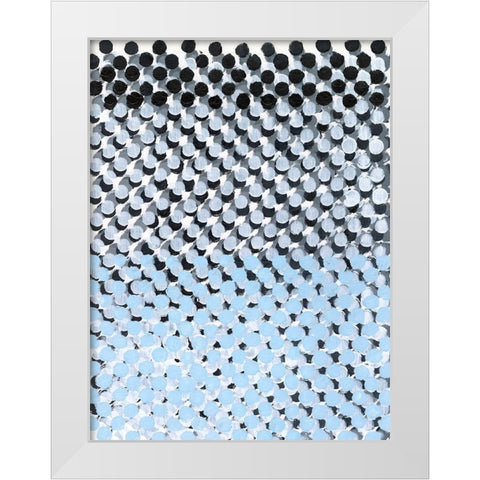 Perforation I White Modern Wood Framed Art Print by Lam, Vanna