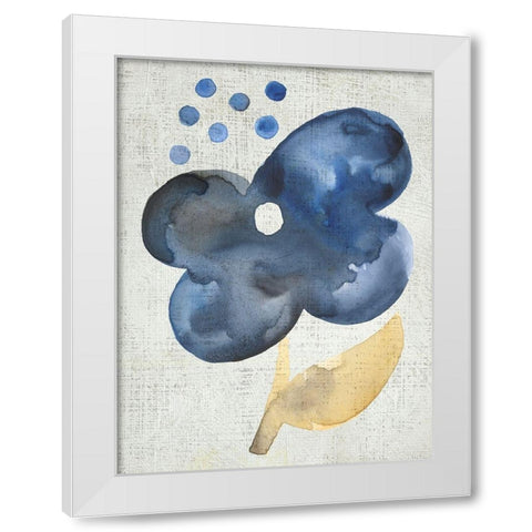 Sea Flower III White Modern Wood Framed Art Print by Zarris, Chariklia