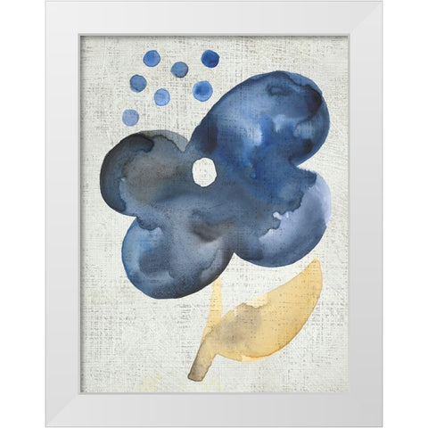 Sea Flower III White Modern Wood Framed Art Print by Zarris, Chariklia