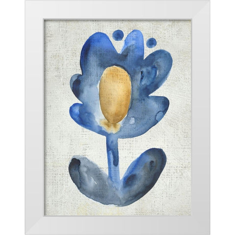 Sea Flower IV White Modern Wood Framed Art Print by Zarris, Chariklia