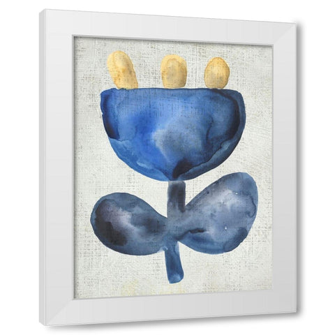 Sea Flower VI White Modern Wood Framed Art Print by Zarris, Chariklia