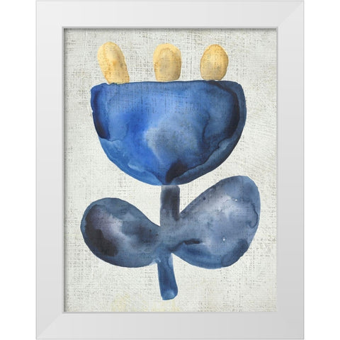 Sea Flower VI White Modern Wood Framed Art Print by Zarris, Chariklia