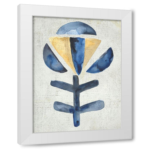 Sea Flower VIII White Modern Wood Framed Art Print by Zarris, Chariklia