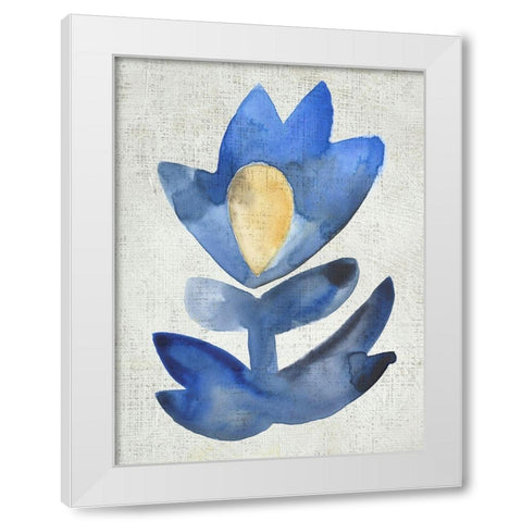 Sea Flower IX White Modern Wood Framed Art Print by Zarris, Chariklia