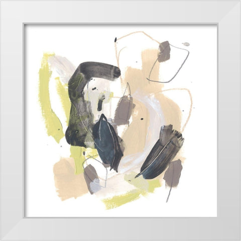Kinetic Orbit I White Modern Wood Framed Art Print by Vess, June Erica