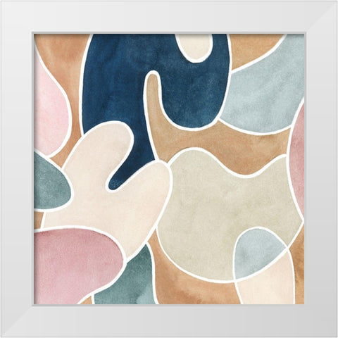 Shifters III White Modern Wood Framed Art Print by Popp, Grace