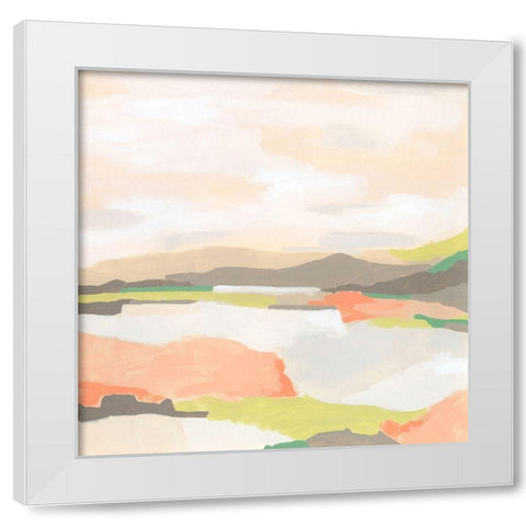 Valley Song I White Modern Wood Framed Art Print by Vess, June Erica