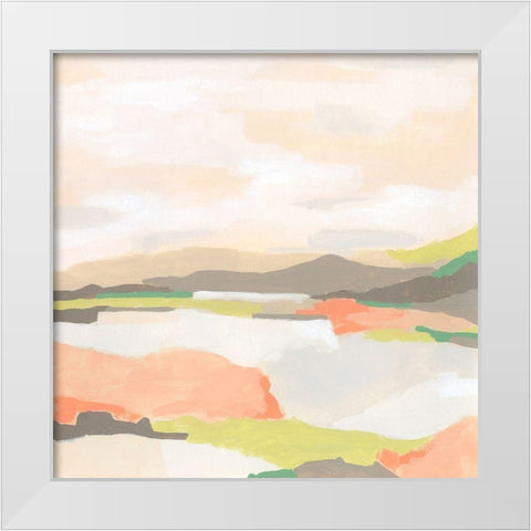 Valley Song I White Modern Wood Framed Art Print by Vess, June Erica