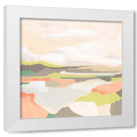 Valley Song II White Modern Wood Framed Art Print by Vess, June Erica