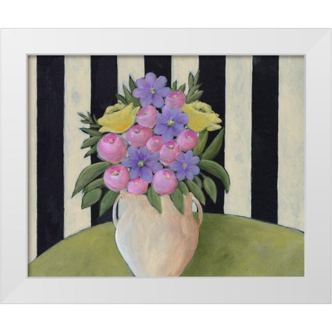Subtle Bouquet I White Modern Wood Framed Art Print by Moore, Regina