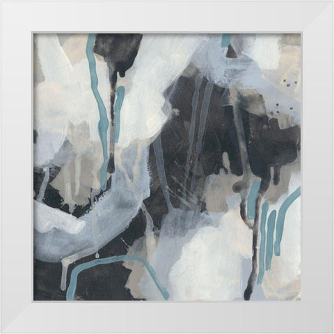 Static Cover II White Modern Wood Framed Art Print by Vess, June Erica