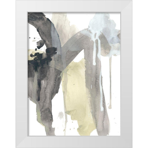 Verdigris Momentum I White Modern Wood Framed Art Print by Vess, June Erica