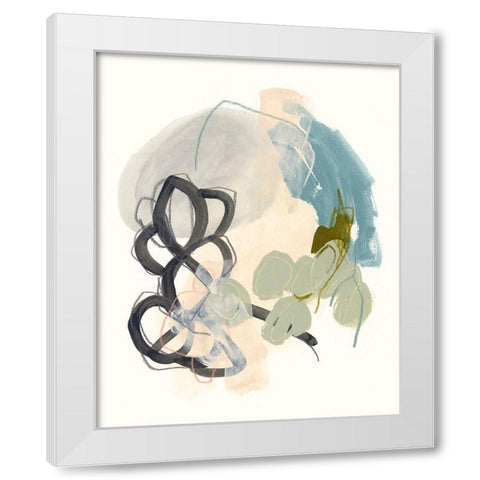 Seed Stitch II White Modern Wood Framed Art Print by Vess, June Erica