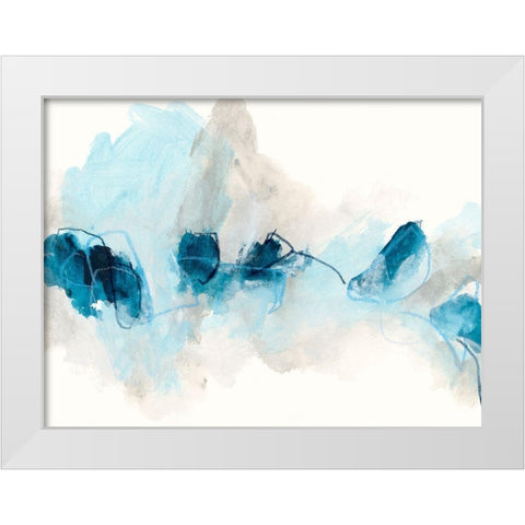 Geode Coast I White Modern Wood Framed Art Print by Vess, June Erica