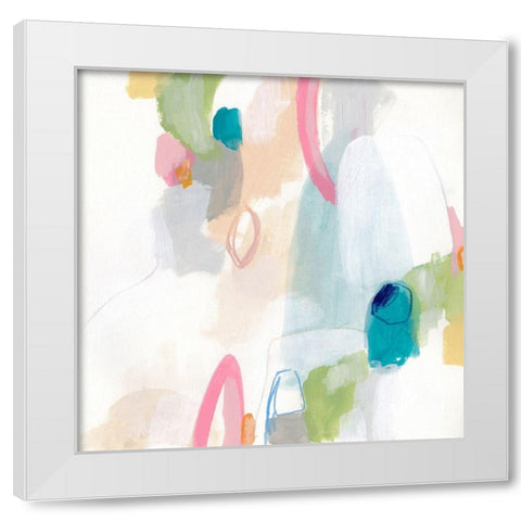 Candy Jacket I White Modern Wood Framed Art Print by Vess, June Erica