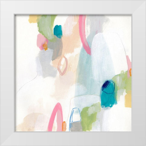 Candy Jacket I White Modern Wood Framed Art Print by Vess, June Erica