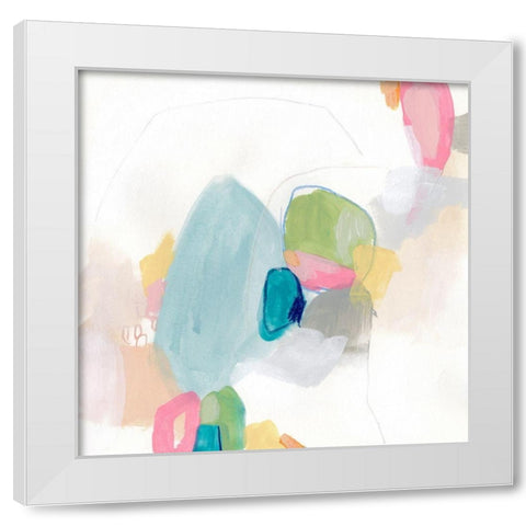 Candy Jacket II White Modern Wood Framed Art Print by Vess, June Erica