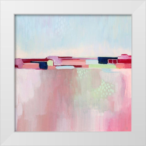 Candy Cityscape I White Modern Wood Framed Art Print by Popp, Grace