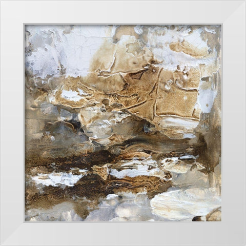 Gilt Sandstone II White Modern Wood Framed Art Print by Finch, Scherrer
