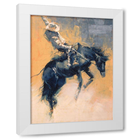 Mood Indigo III White Modern Wood Framed Art Print by Chapman, Julie T.