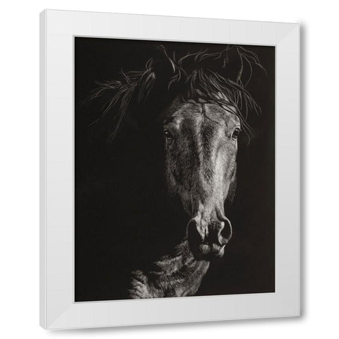 Wild Scratchboard VI White Modern Wood Framed Art Print by Chapman, Julie T.