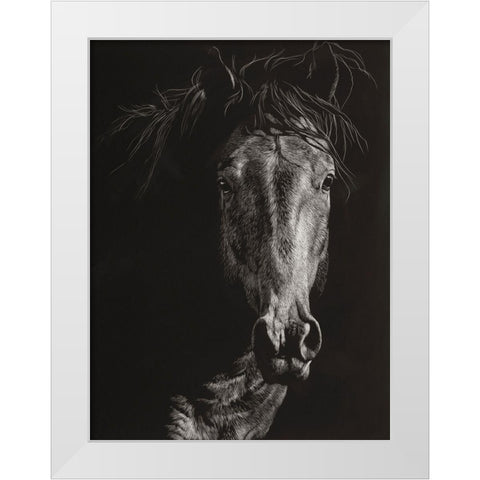 Wild Scratchboard VI White Modern Wood Framed Art Print by Chapman, Julie T.