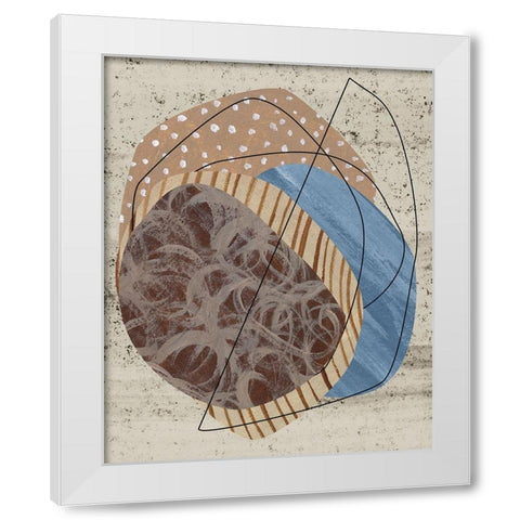 Dust Storm III White Modern Wood Framed Art Print by Wang, Melissa