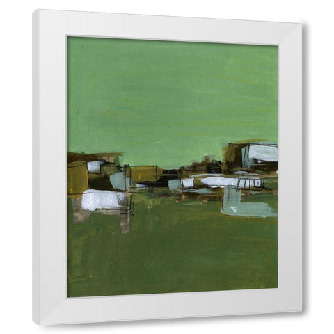 Abstract Village I White Modern Wood Framed Art Print by Wang, Melissa