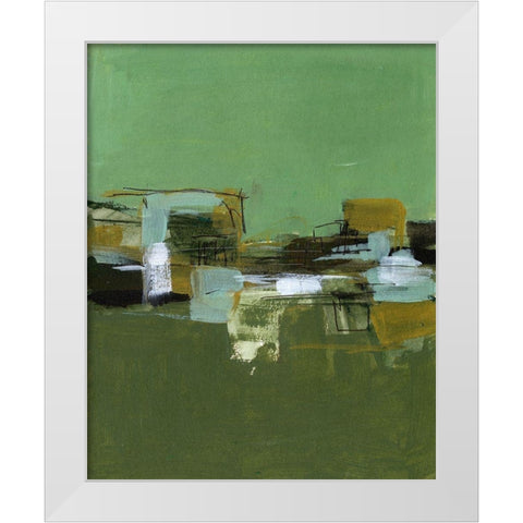 Abstract Village II White Modern Wood Framed Art Print by Wang, Melissa