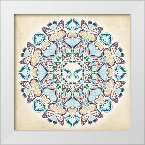 Prosperity Mandala II White Modern Wood Framed Art Print by Wang, Melissa