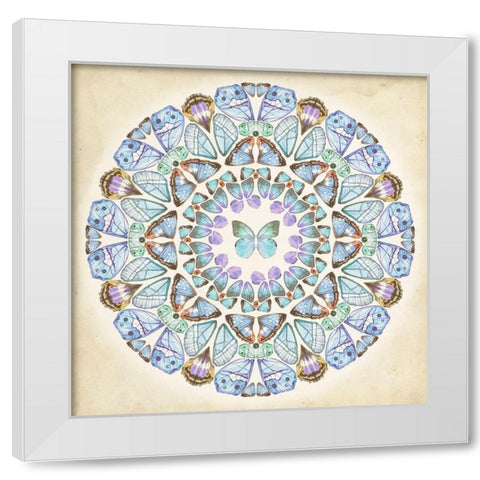 Prosperity Mandala III White Modern Wood Framed Art Print by Wang, Melissa