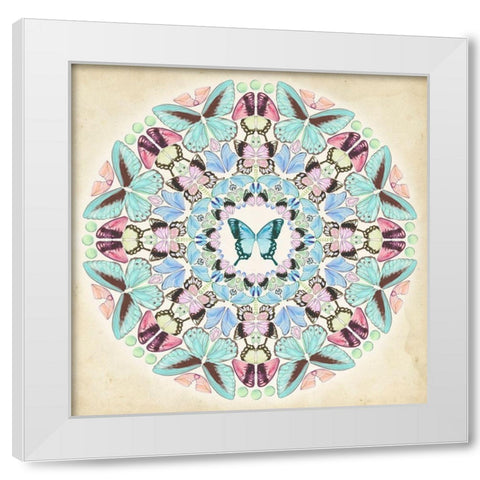 Prosperity Mandala IV White Modern Wood Framed Art Print by Wang, Melissa