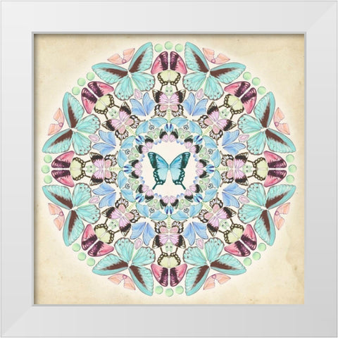 Prosperity Mandala IV White Modern Wood Framed Art Print by Wang, Melissa