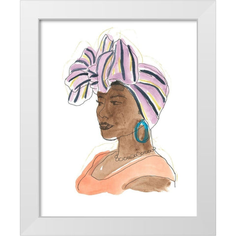 Strong and Beautiful II White Modern Wood Framed Art Print by Vess, June Erica