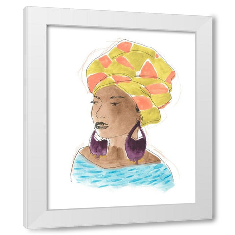 Strong and Beautiful IV White Modern Wood Framed Art Print by Vess, June Erica