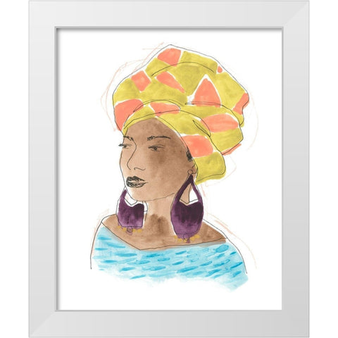 Strong and Beautiful IV White Modern Wood Framed Art Print by Vess, June Erica