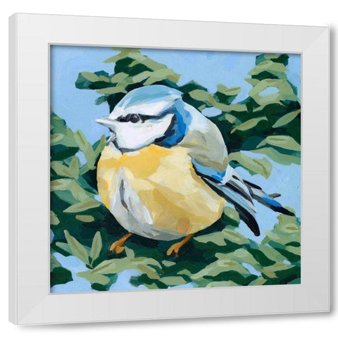 Painterly Bird II White Modern Wood Framed Art Print by Scarvey, Emma