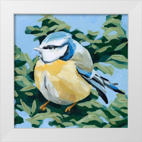 Painterly Bird II White Modern Wood Framed Art Print by Scarvey, Emma