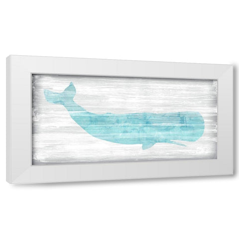 Weathered Whale I White Modern Wood Framed Art Print by Vess, June Erica