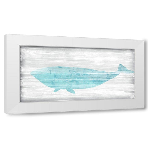 Weathered Whale II White Modern Wood Framed Art Print by Vess, June Erica