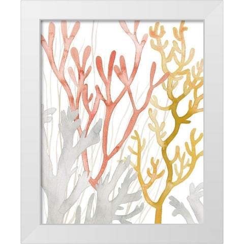 Desert Coral I White Modern Wood Framed Art Print by Popp, Grace