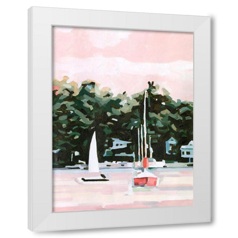 Lake Afternoon II White Modern Wood Framed Art Print by Scarvey, Emma