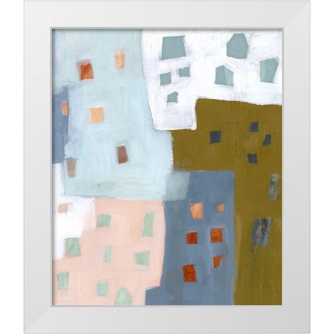 Window Weave I White Modern Wood Framed Art Print by Borges, Victoria