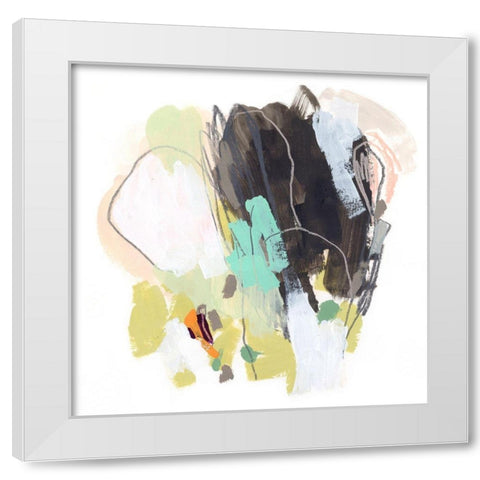Redirect I White Modern Wood Framed Art Print by Vess, June Erica