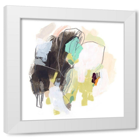 Redirect II White Modern Wood Framed Art Print by Vess, June Erica