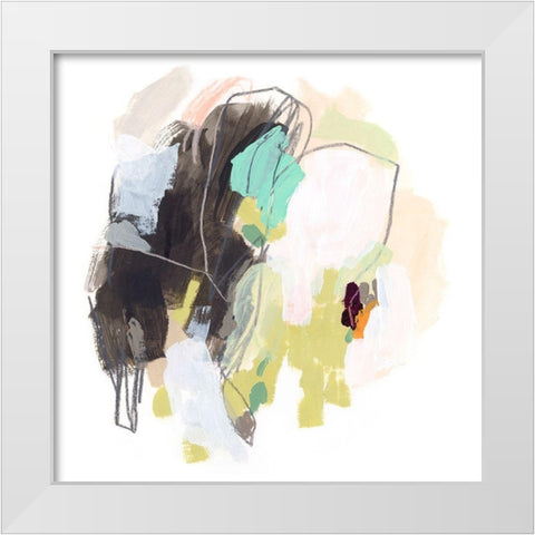 Redirect II White Modern Wood Framed Art Print by Vess, June Erica