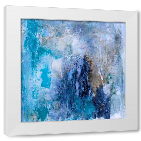 Tidal Flow I White Modern Wood Framed Art Print by Finch, Scherrer