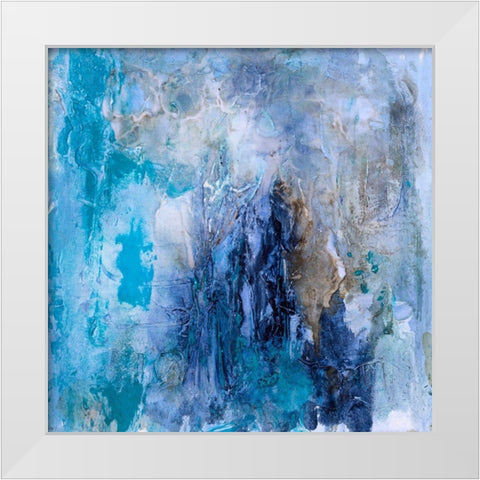 Tidal Flow I White Modern Wood Framed Art Print by Finch, Scherrer