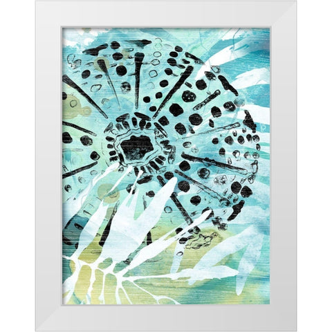 Echinoidia II White Modern Wood Framed Art Print by Vess, June Erica