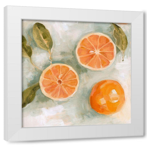 Fresh Citrus III White Modern Wood Framed Art Print by Scarvey, Emma